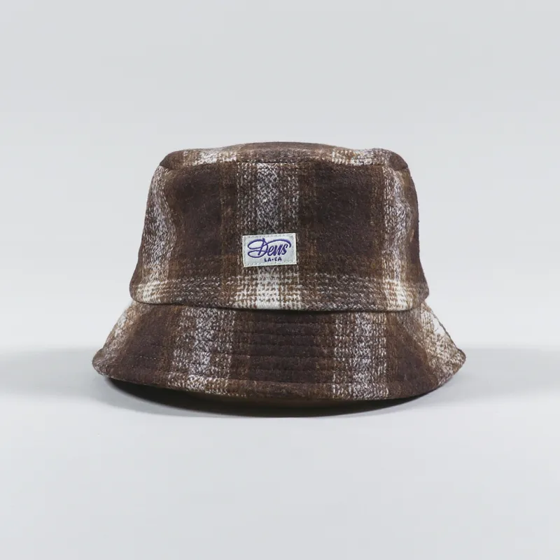 Deus Ex Machina Marcus Bucket Hat Brown Plaid-2