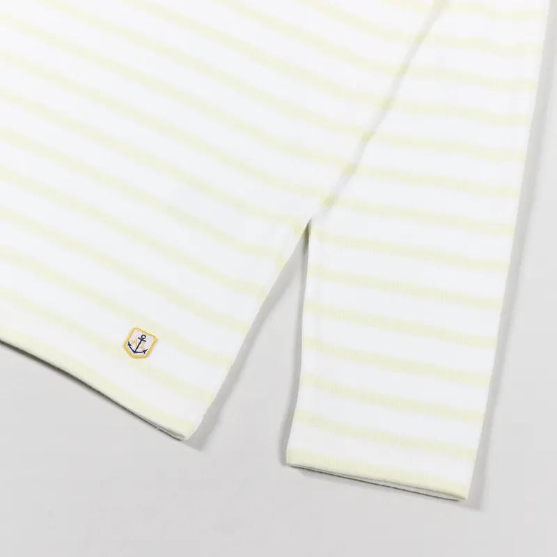 Armor Lux Mariniere ML Heritage T Shirt Blanc Soft Yellow-4