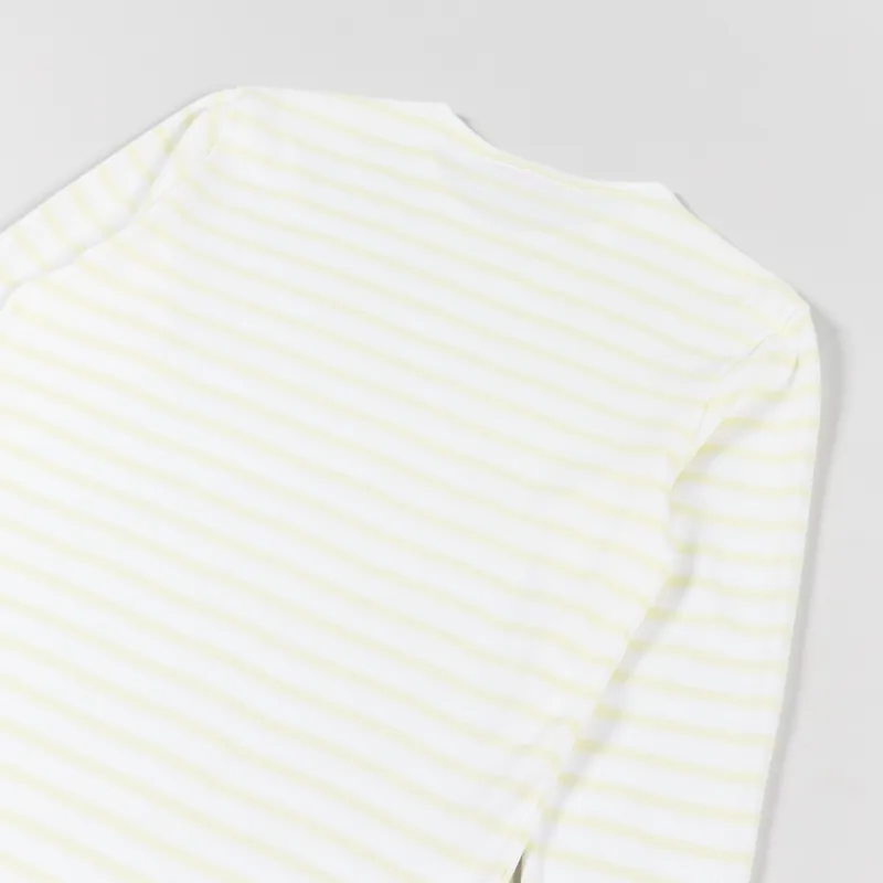 Armor Lux Mariniere ML Heritage T Shirt Blanc Soft Yellow-3