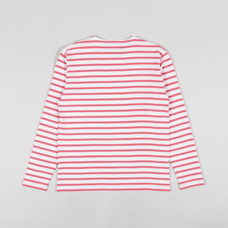 Armor Lux Mariniere ML Heritage T Shirt Blanc Watermelon-1