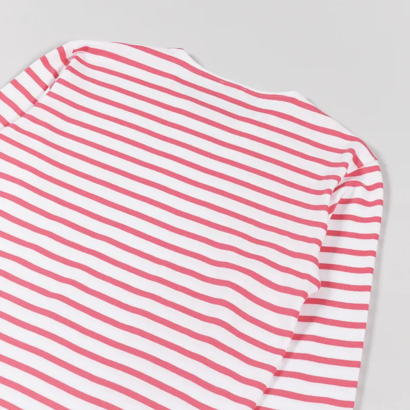 Armor Lux Mariniere ML Heritage T Shirt Blanc Watermelon-3