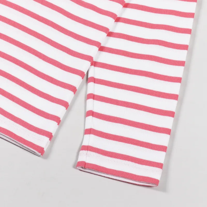 Armor Lux Mariniere ML Heritage T Shirt Blanc Watermelon-5