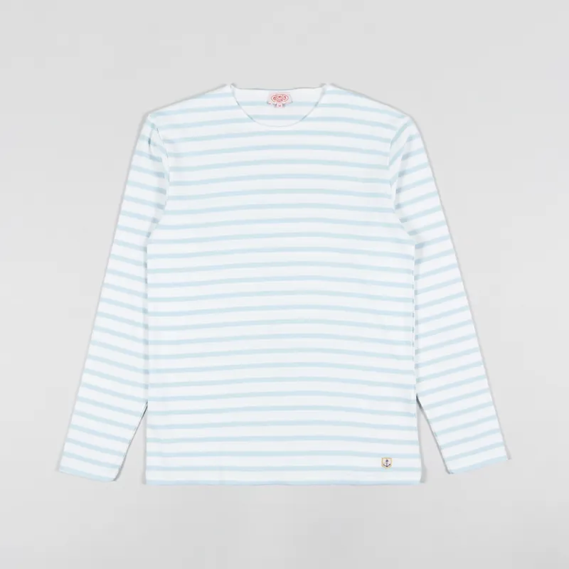 Armor Lux Mariniere ML Heritage T Shirt Blanc Clouds