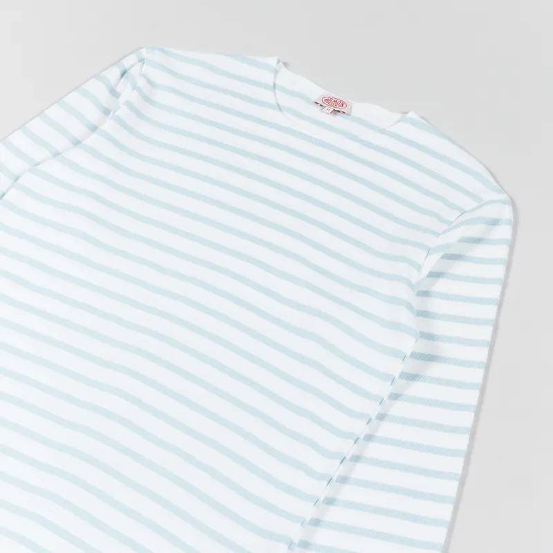 Armor Lux Mariniere ML Heritage T Shirt Blanc Clouds-2
