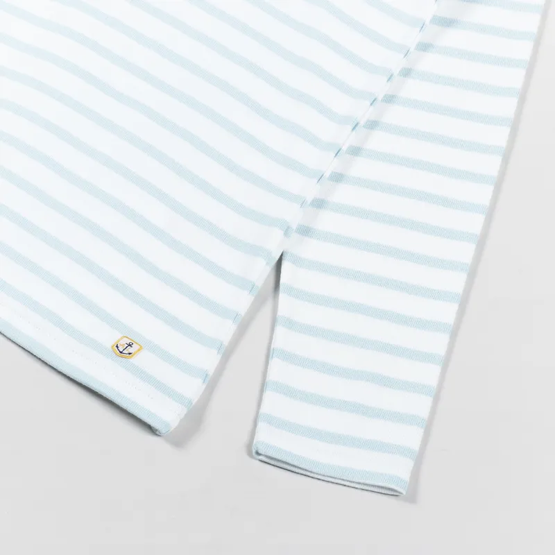 Armor Lux Mariniere ML Heritage T Shirt Blanc Clouds-4