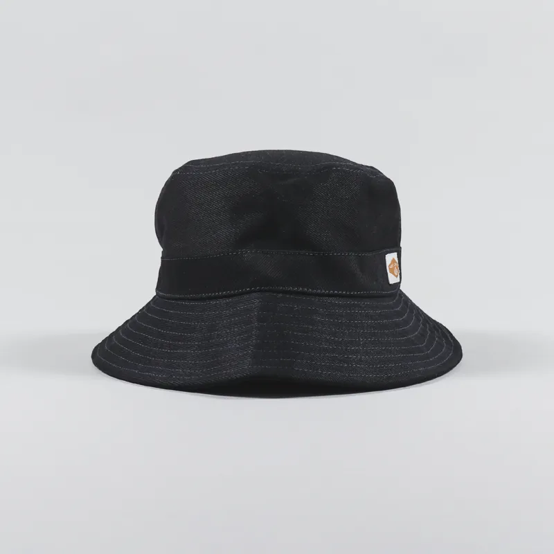 Nudie Jeans Martinsson Denim Bucket Hat Indigo-2