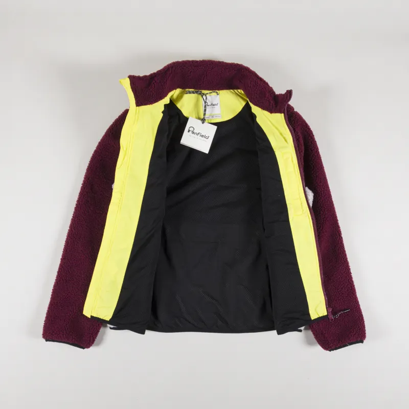 Penfield Geo Print Mattawa Fleece Zinfandel-1