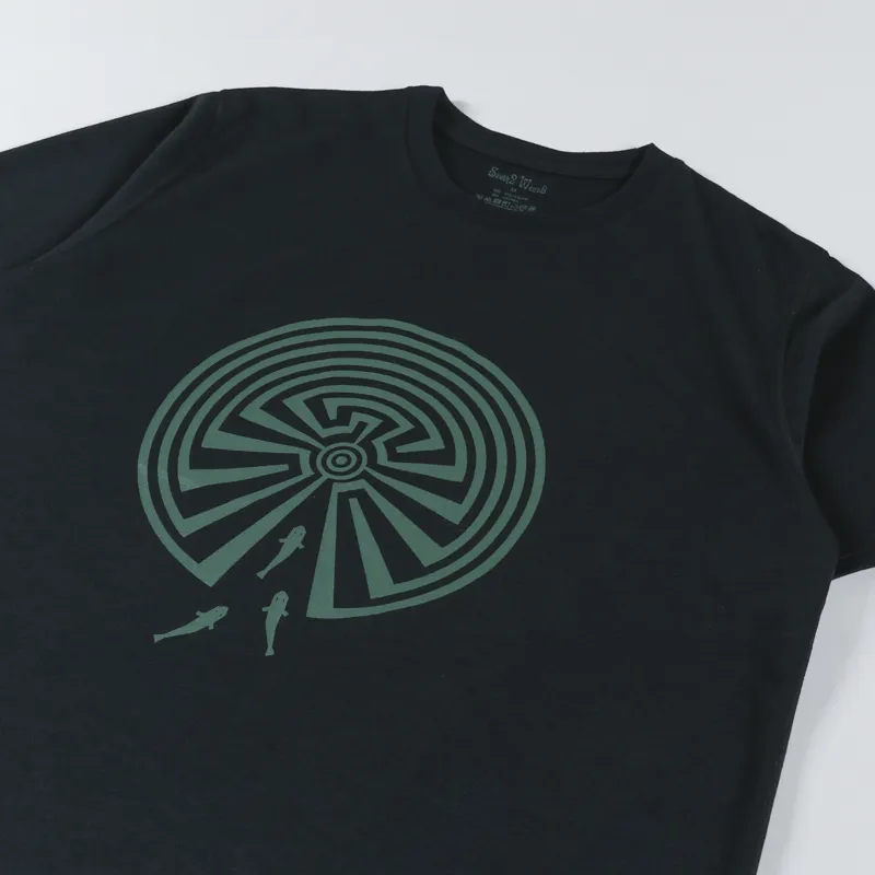 South2 West8 Maze T Shirt Black-1