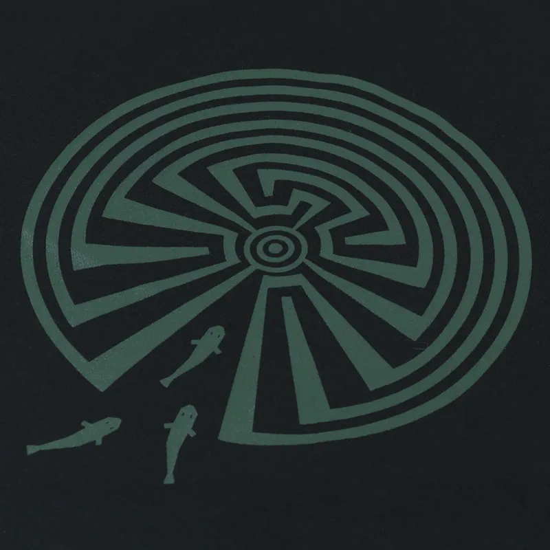 South2 West8 Maze T Shirt Black-2