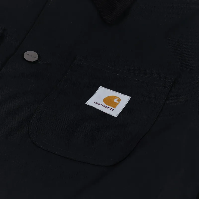 Carhartt WIP Michigan Coat Black Dearborn Canvas-6