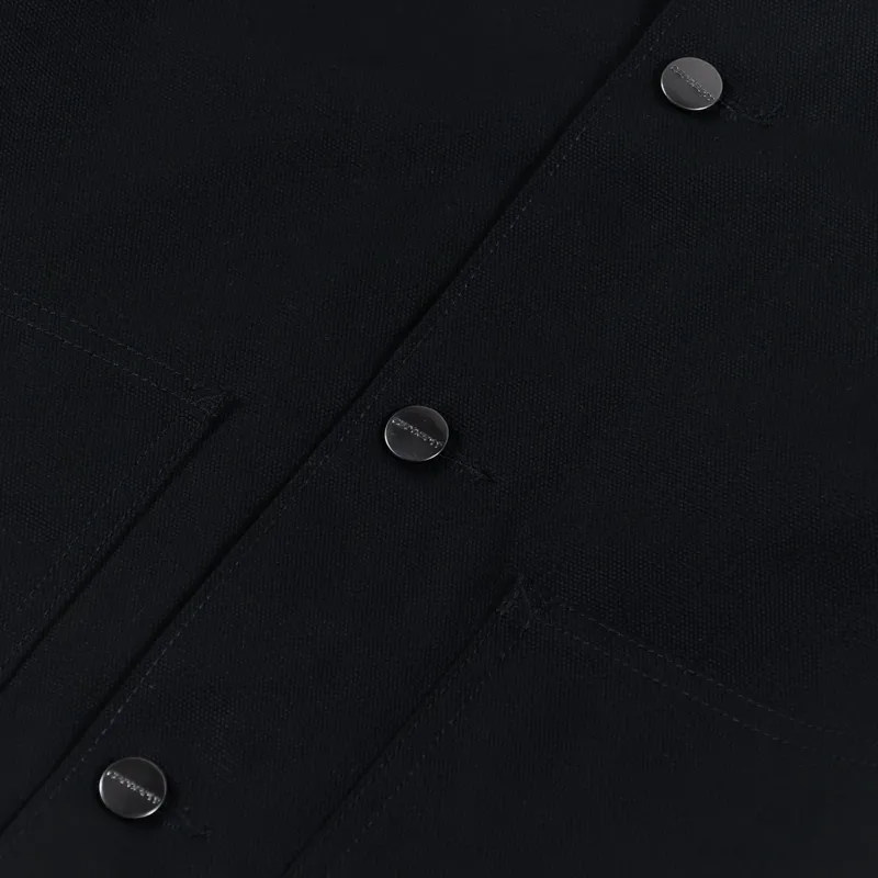 Carhartt WIP Michigan Coat Black Dearborn Canvas-8