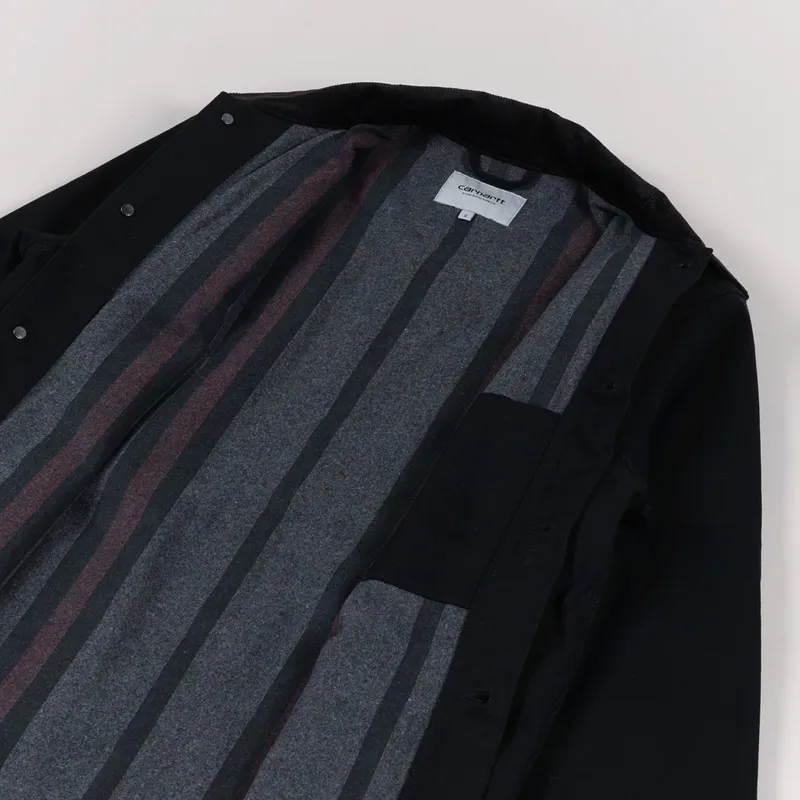 Carhartt WIP Michigan Coat Black Dearborn Canvas-4