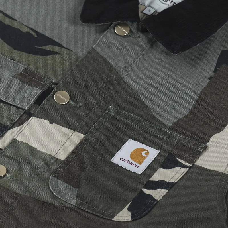 Carhartt WIP Michigan Coat Camo Mend Black-8