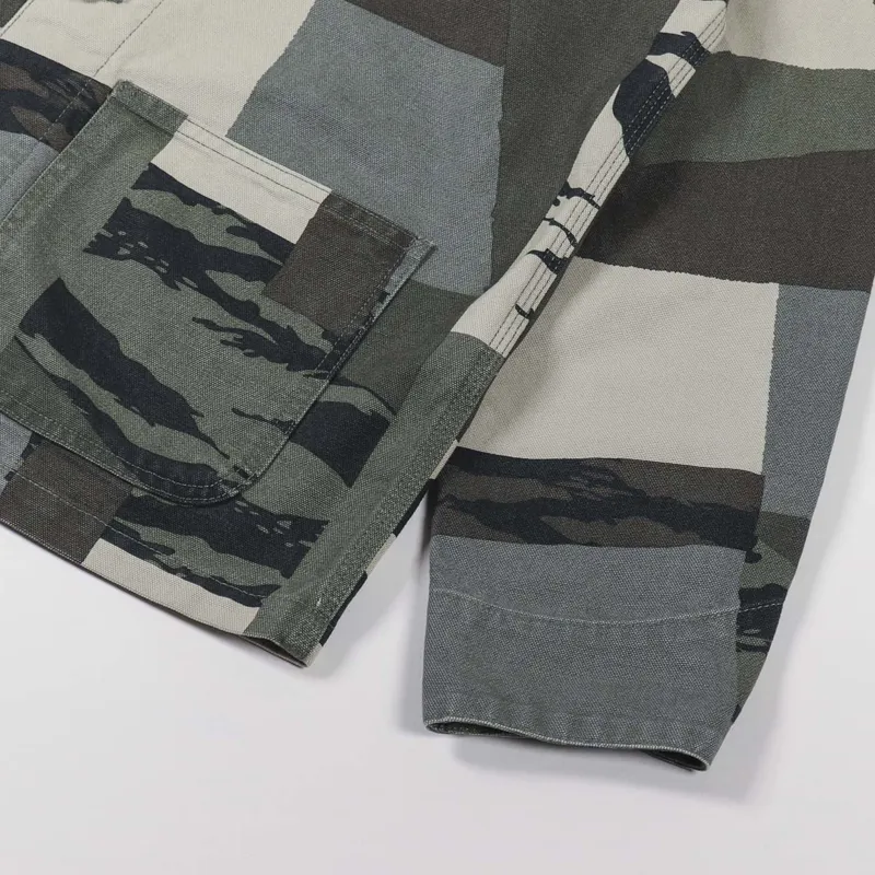 Carhartt WIP Michigan Coat Camo Mend Black-9