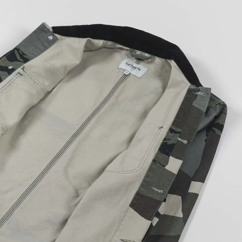 Carhartt WIP Michigan Coat Camo Mend Black-4