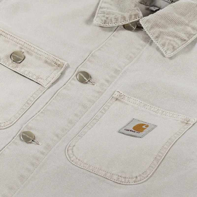 Carhartt WIP Michigan Coat Dusty Hamilton Brown Faded-7