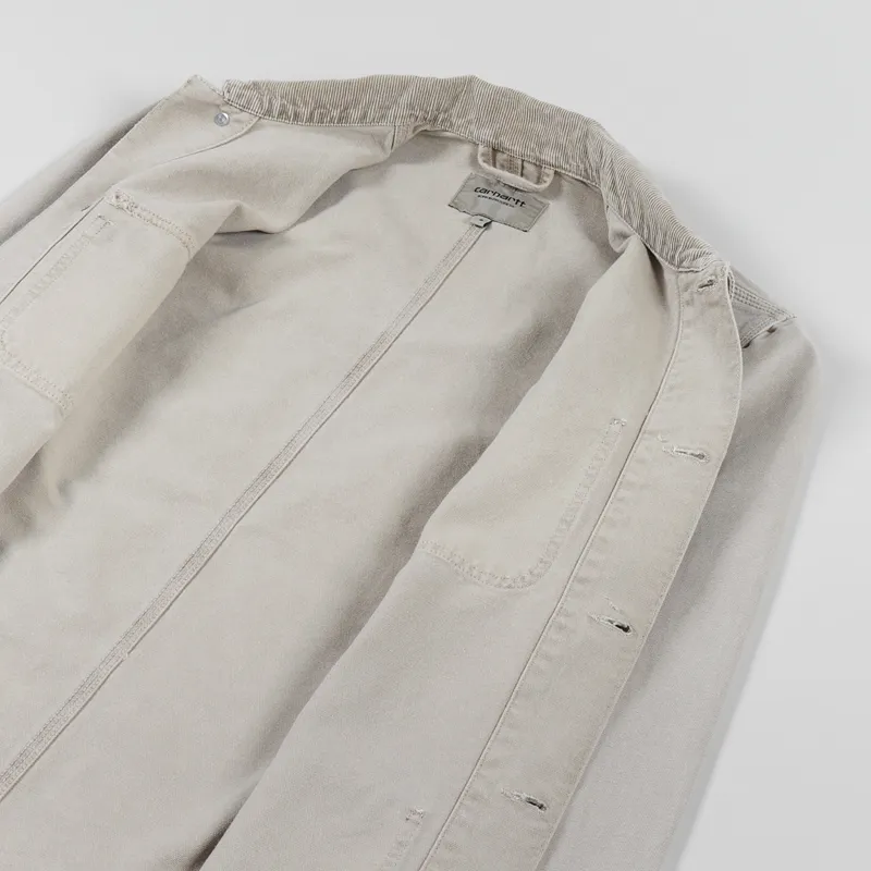 Carhartt WIP Michigan Coat Dusty Hamilton Brown Faded-4