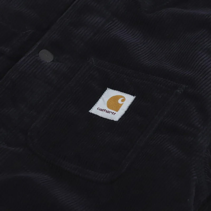 Carhartt WIP Michigan Coat Dark Navy Coventry Corduroy-8