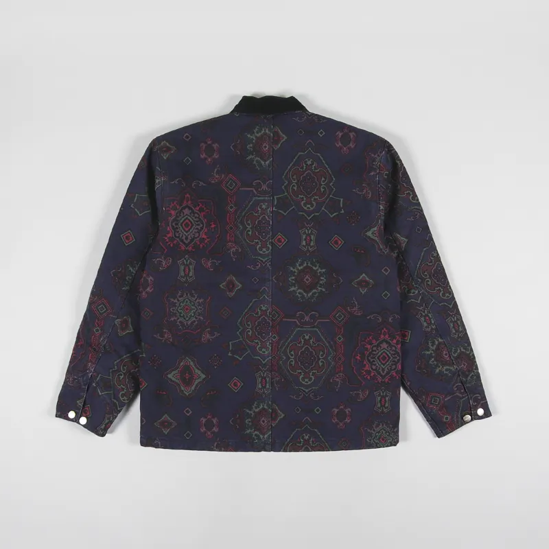 Carhartt WIP Mens Michigan Coat Dark Navy Multi Verse Black