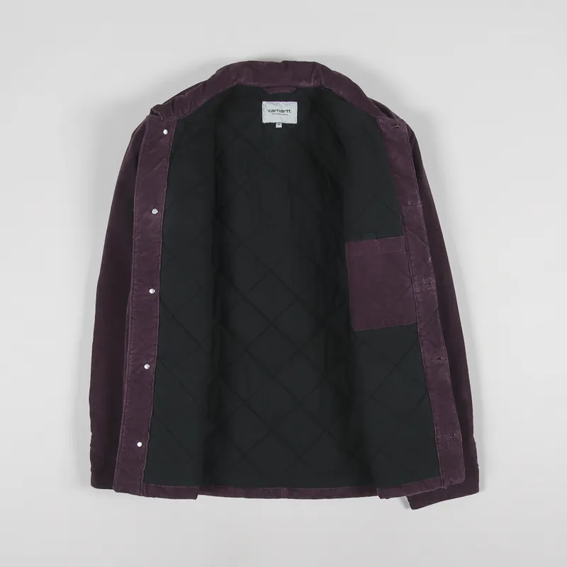 Carhartt WIP Michigan Coat Dark Plum Ford Corduroy-1