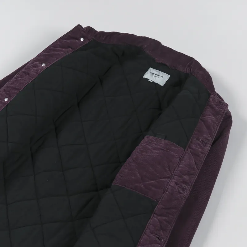 Carhartt WIP Michigan Coat Dark Plum Ford Corduroy-4