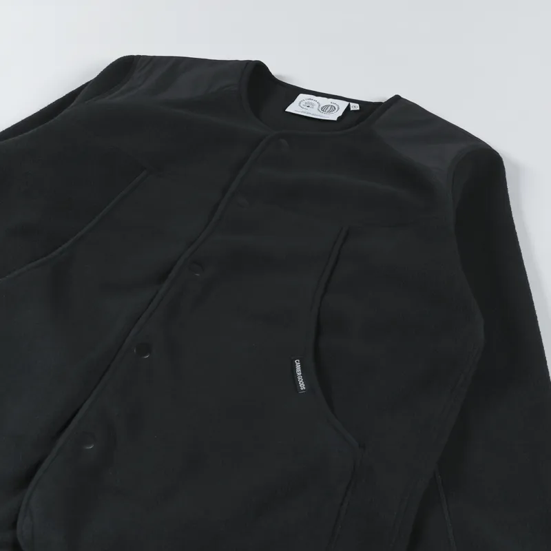 CG Purple Mountain Observatory Micro Fleece Cardigan Black-3