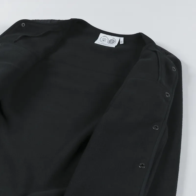 CG Purple Mountain Observatory Micro Fleece Cardigan Black-7