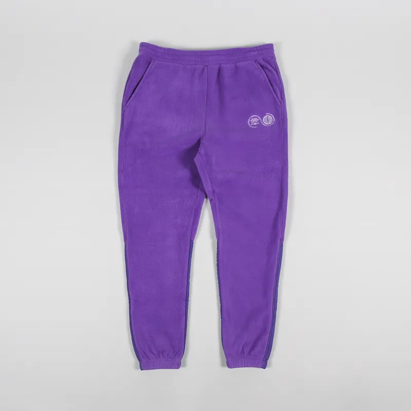 Carrier Goods Mens Outdoor Micro Fleece Joggers Purple