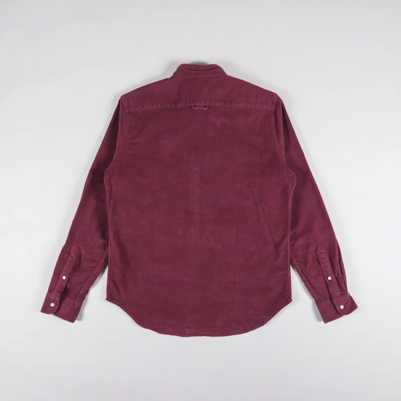 Edmmond Studios Microcord Shirt Brick-1