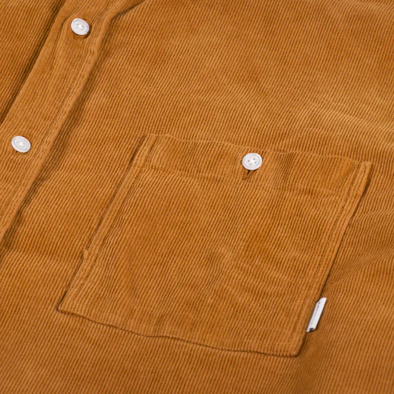 Edmmond Studios Microcord Shirt Brown-7