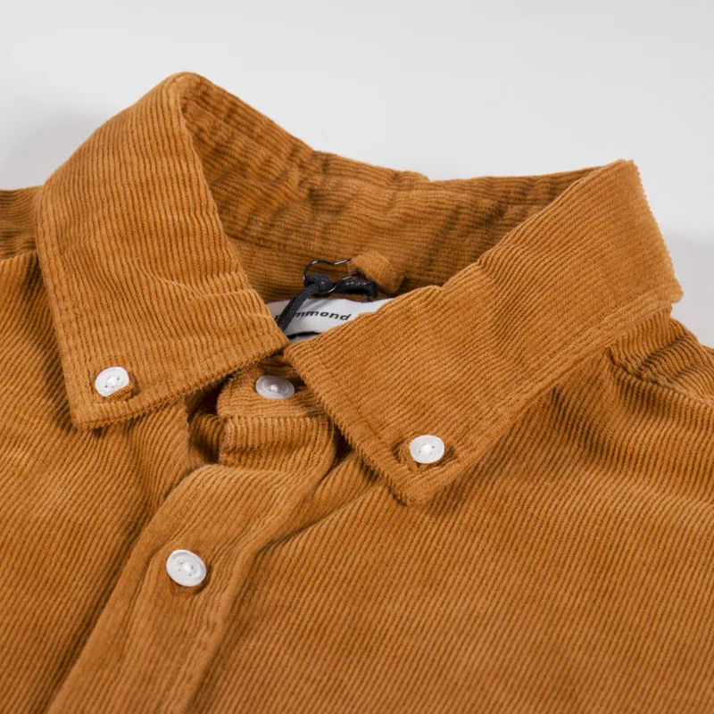 Edmmond Studios Microcord Shirt Brown-8