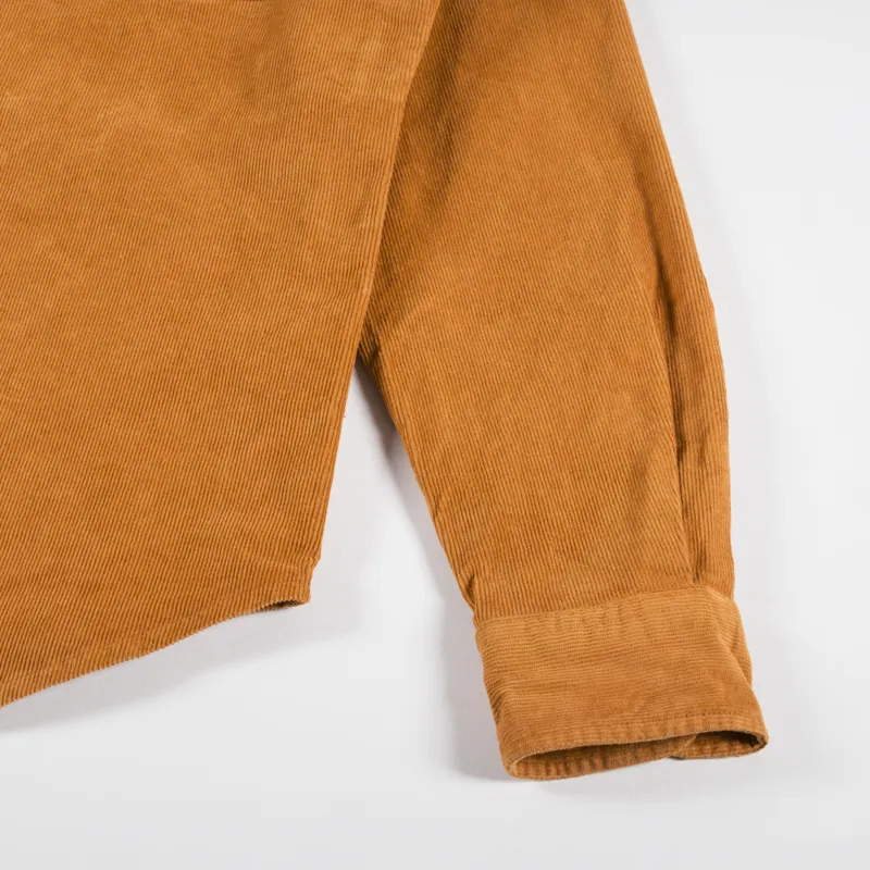 Edmmond Studios Microcord Shirt Brown-5