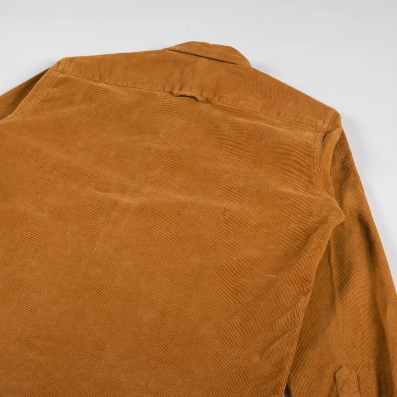 Edmmond Studios Microcord Shirt Brown-3