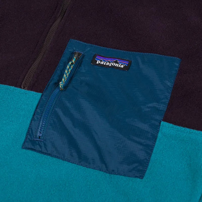 Patagonia Microdini Half Zip Fleece Pullover Belay Blue-4