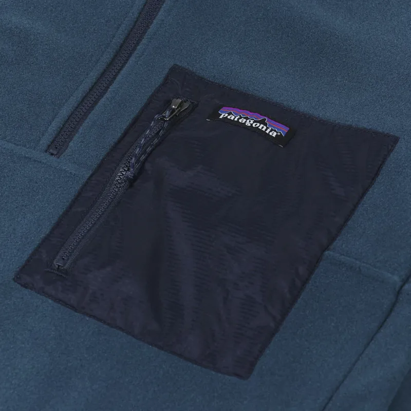 Patagonia Microdini Half Zip Fleece Pullover Tidepool Blue-3