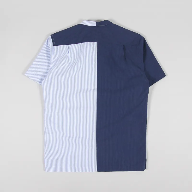 Edmmond Studios Middle Shirt Colour Block Navy-1