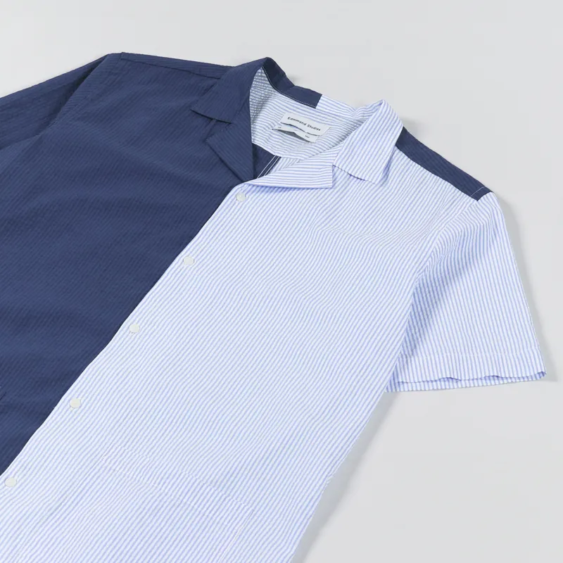 Edmmond Studios Middle Shirt Colour Block Navy-2