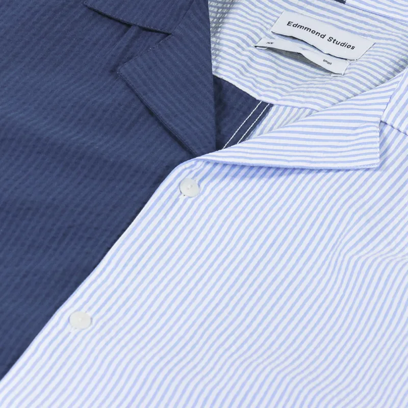 Edmmond Studios Middle Shirt Colour Block Navy-4