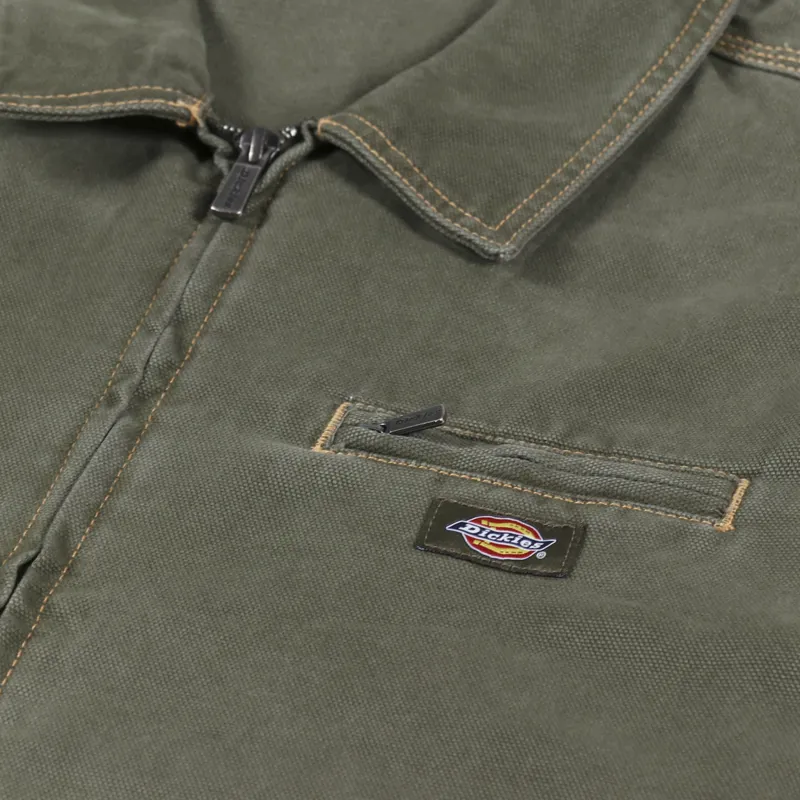 Dickies Madras Duck Canvas Jacket SW Military Green-4