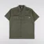 Dickies Madras Short Sleeve Shirt Military Green