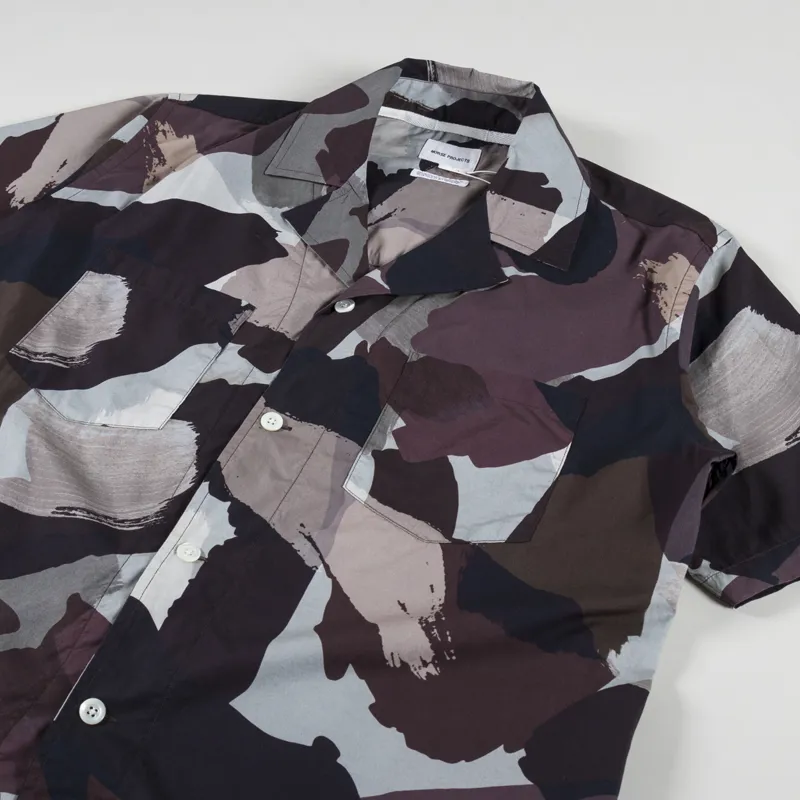 Norse Projects Mads Relaxed Camo Shirt Espresso-2