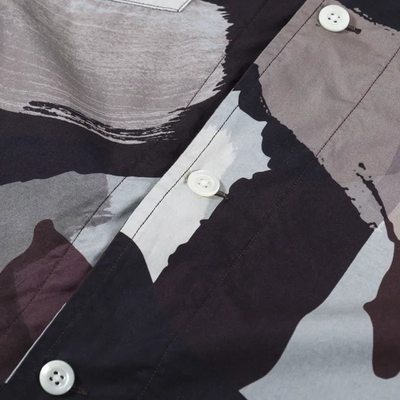 Norse Projects Mads Relaxed Camo Shirt Espresso-4