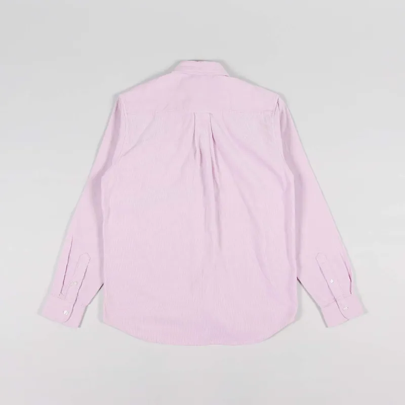 Carhartt WIP Long Sleeve Madison Fine Cord Shirt Soft Quartz White-1