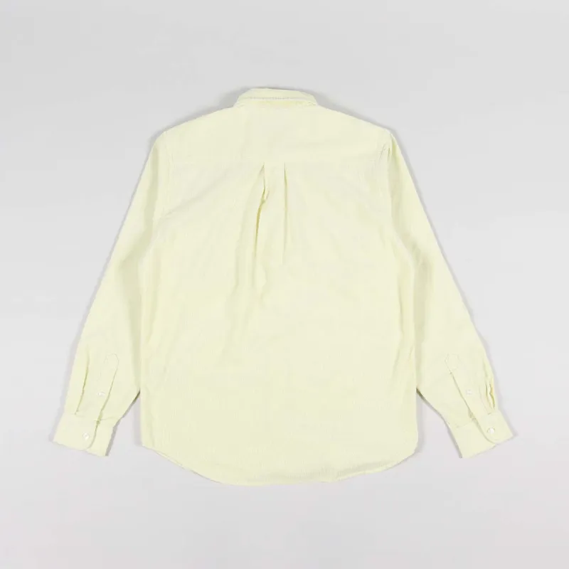 Carhartt WIP Long Sleeve Madison Fine Cord Shirt Soft Yellow White-1