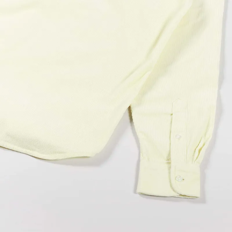 Carhartt WIP Long Sleeve Madison Fine Cord Shirt Soft Yellow White-6