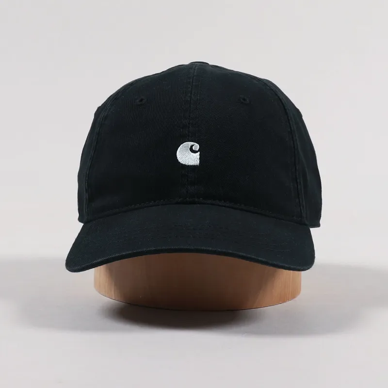 Carhartt WIP Madison Logo Cap Black White-2