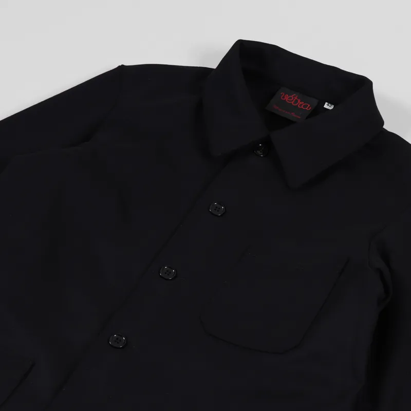 Honnete black melton wool jacket France製 100% Wool melton french workwear jacket - VETRA 100% Made in
