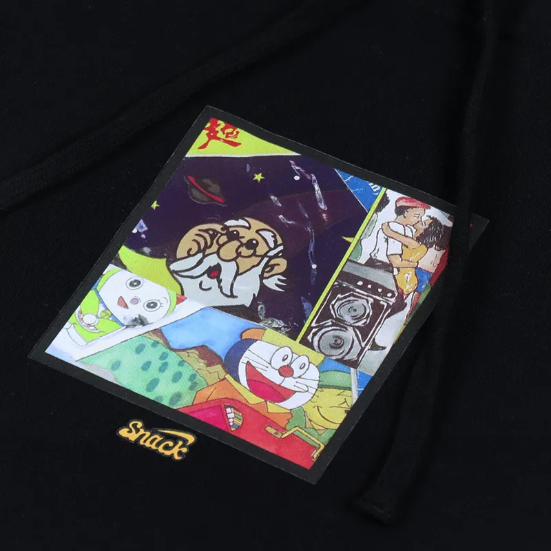 Snack Skateboards Memo Book Hoodie Black-5