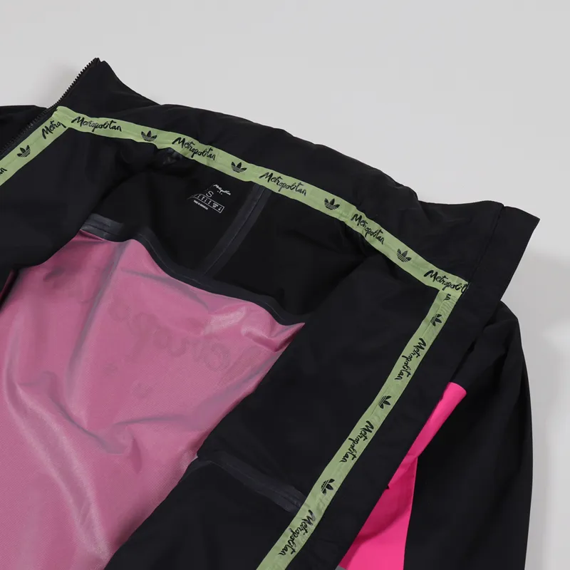 Adidas Skateboarding Metropolitan Jacket Black Real Magenta Yellow-6