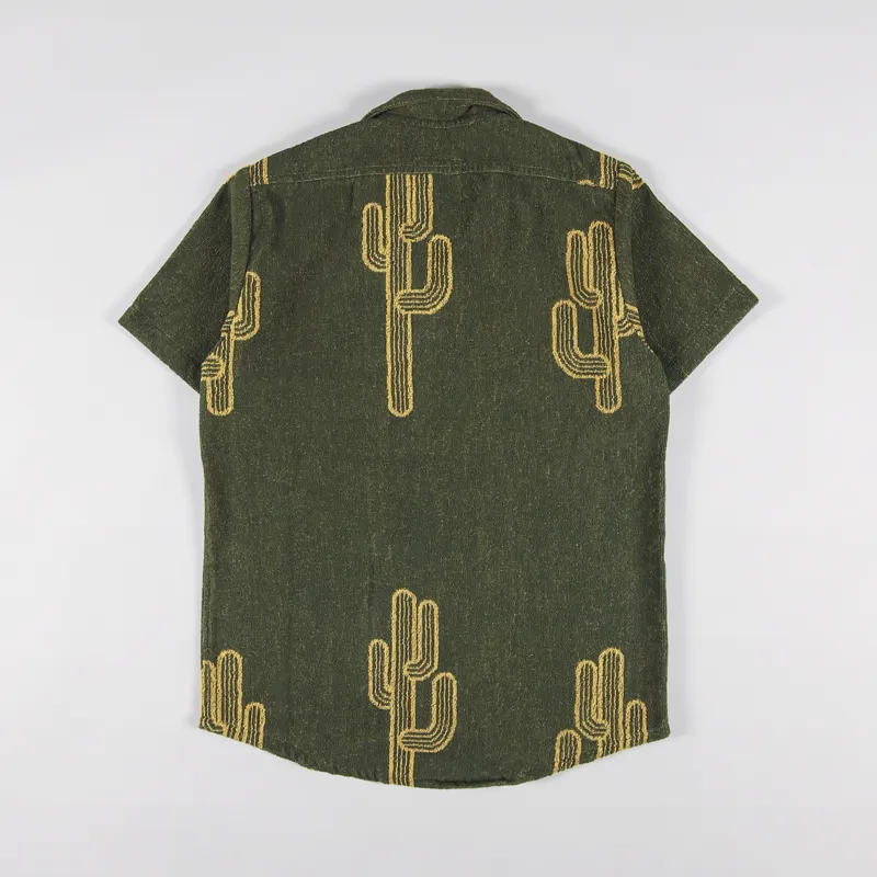 Oas Mezcal Cuba Terry Shirt Dark Green-1